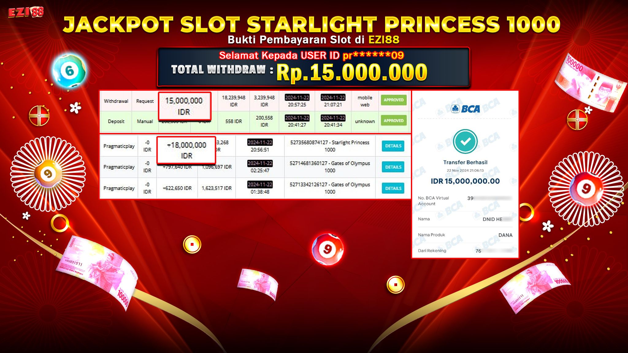JACKPOT SLOT STARLIGHT PRINCESS 1000