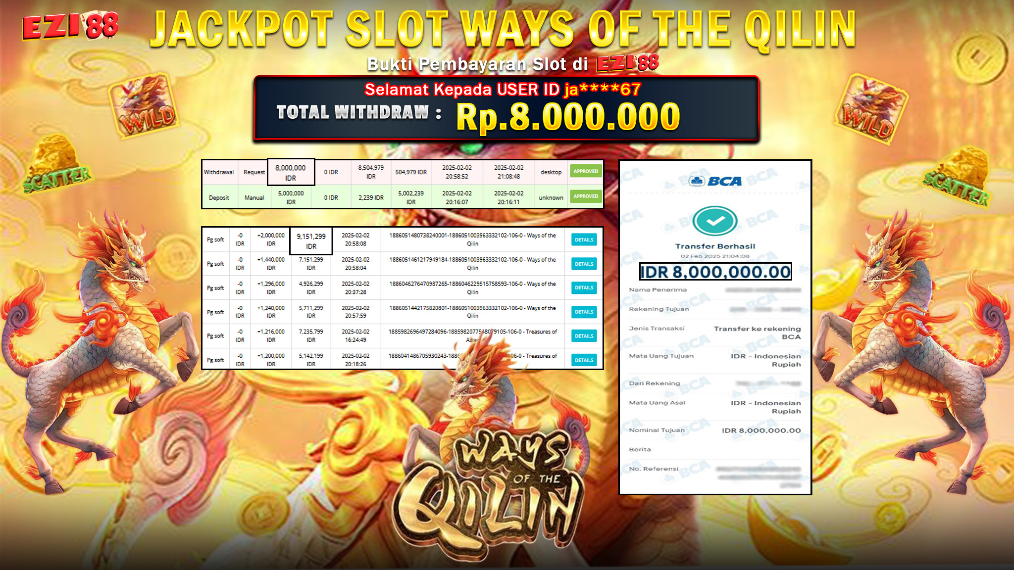 JACKPOT SLOT WAYS OF THE QILIN