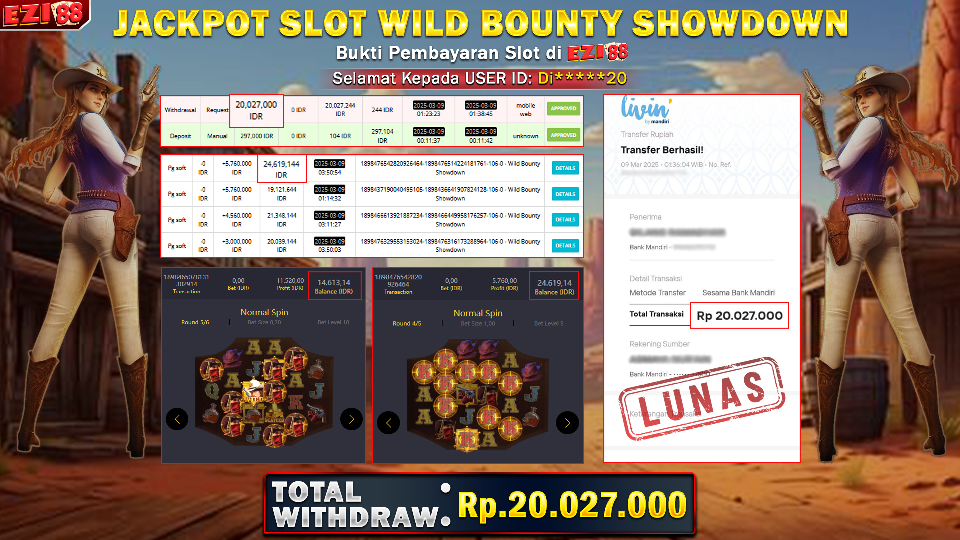 JACKPOT SLOT WILD BOUNTY SHOWDOWN