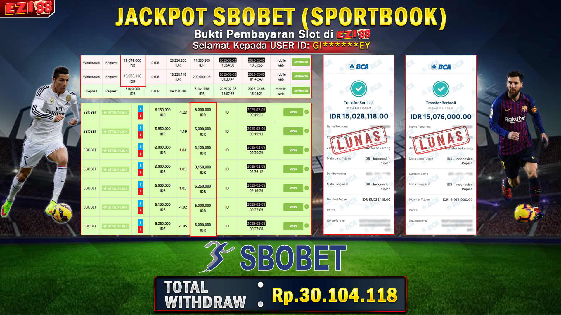 JACKPOT SBOBET ( SPORTBOOK )