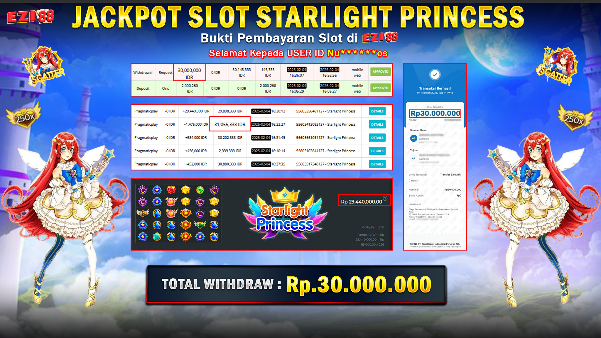 JACKPOT SLOT STARLIGHT PRINCESS