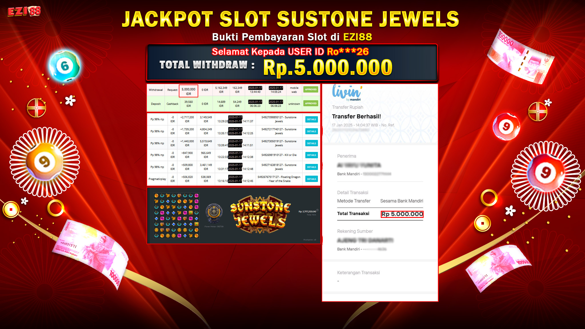 JACKPOT SLOT SUSTONE JEWELS