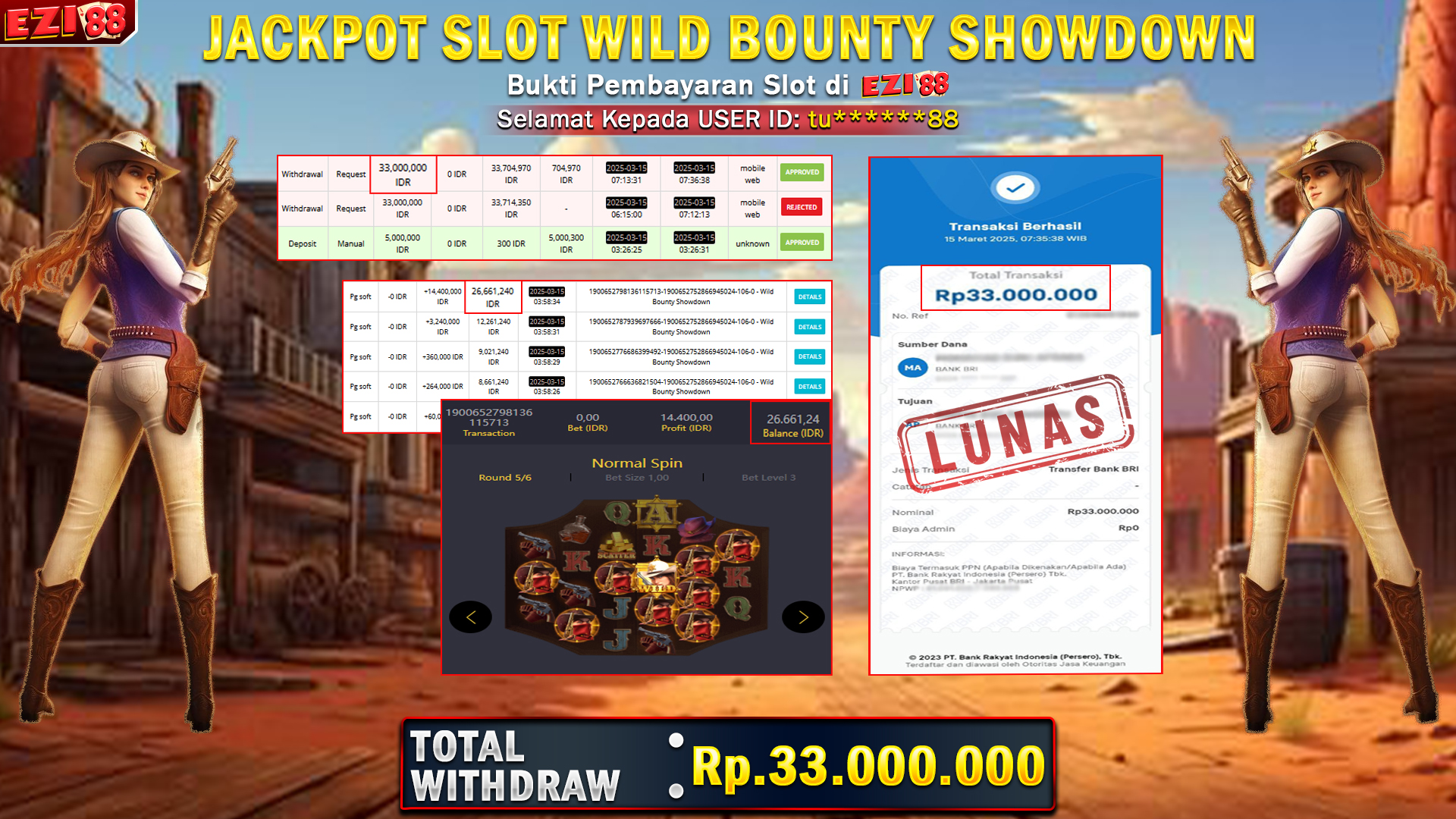 JACKPOT SLOT WILD BOUNTY SHOWDOWN