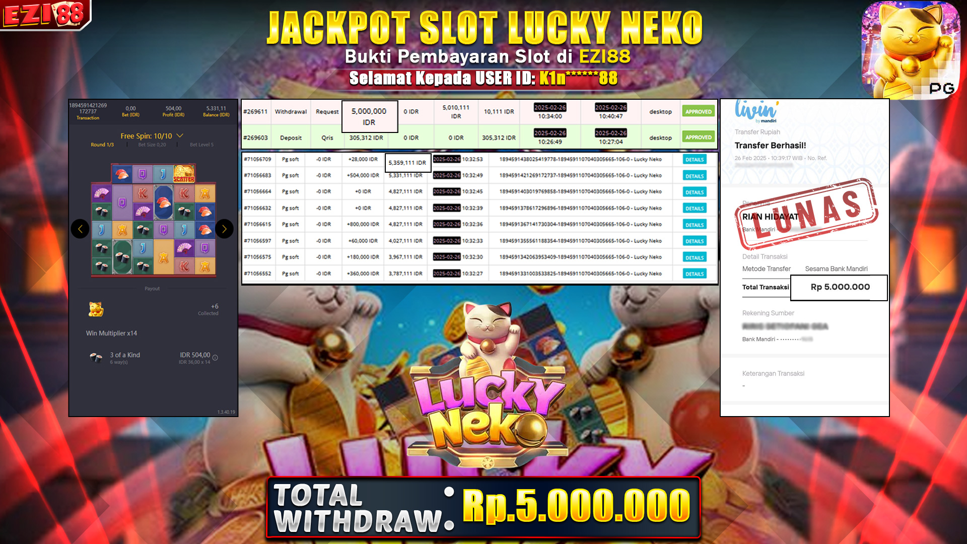 JACKPOT SLOT LUCKY NEKO