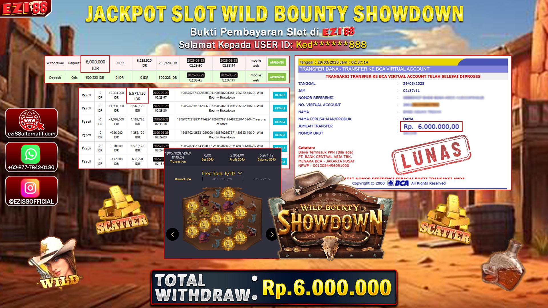 JACKPOT SLOT WILD BOUNTY SHOWDOWN