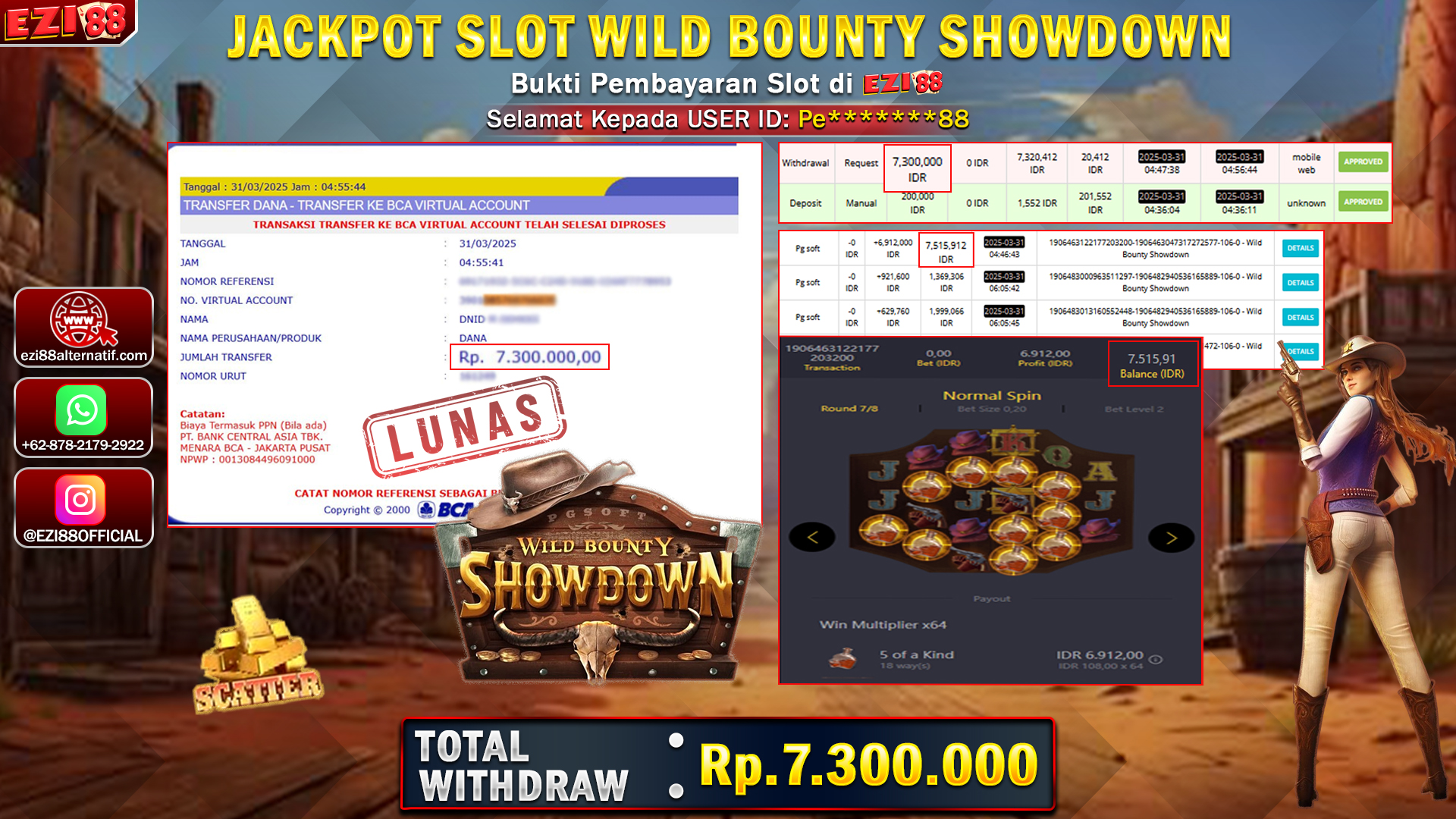 JACKPOT SLOT WILD BOUNTY SHOWDOWN