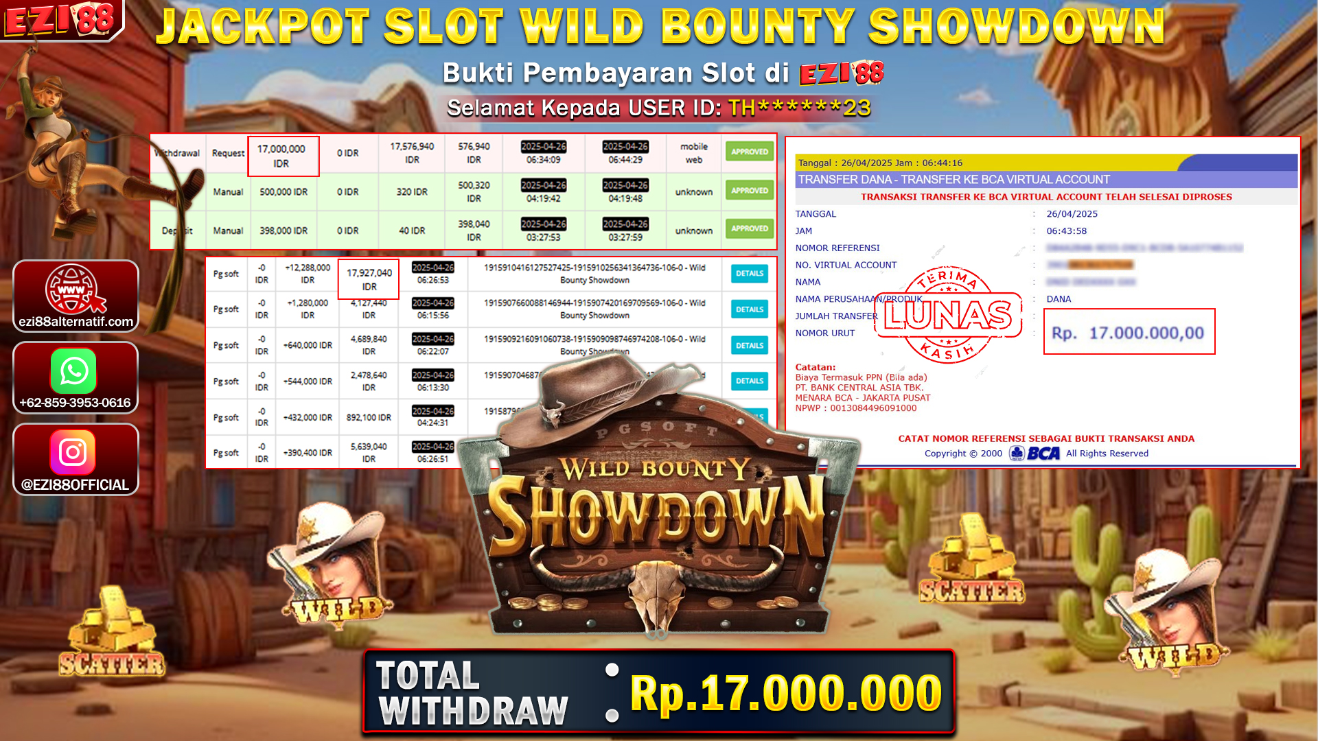 JACKPOT SLOT WILD BOUNTY SHOWDOWN
