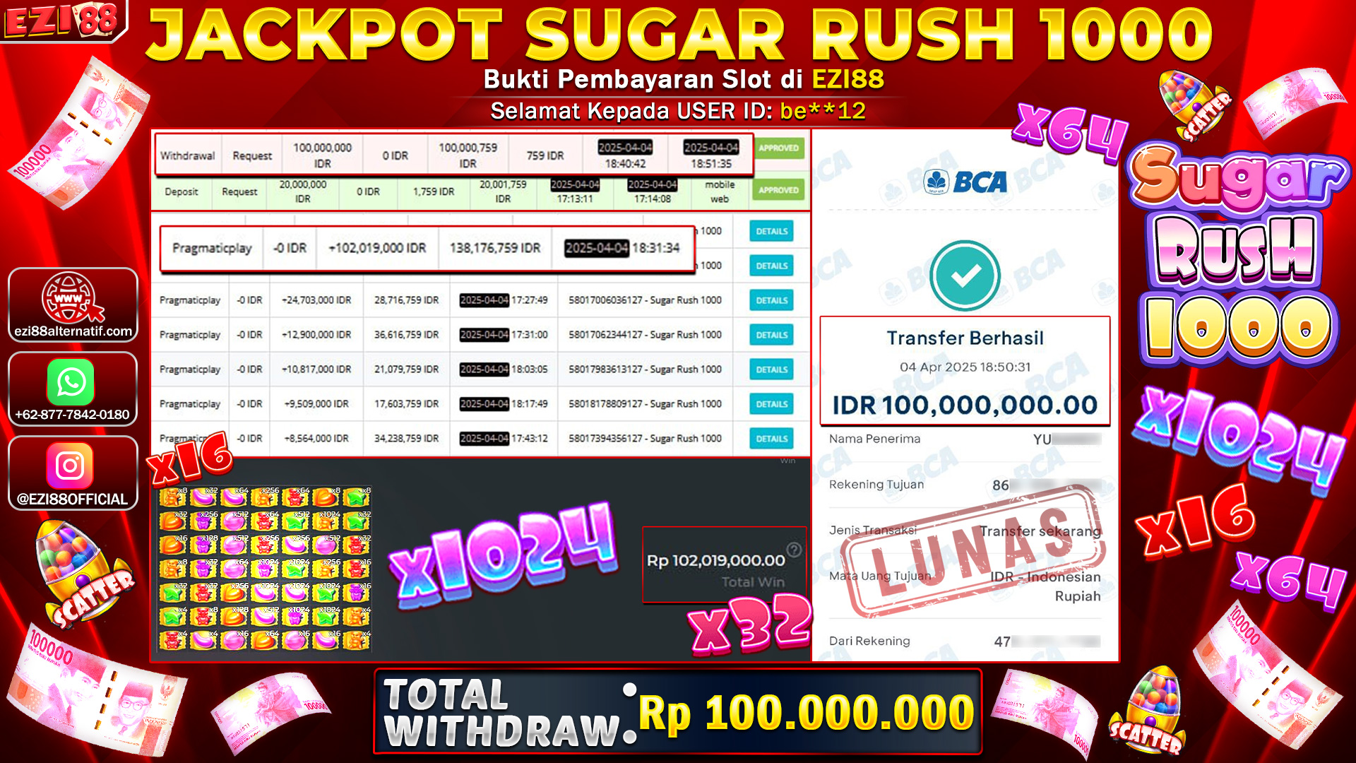 JACKPOT SUGAR RUSH 1000