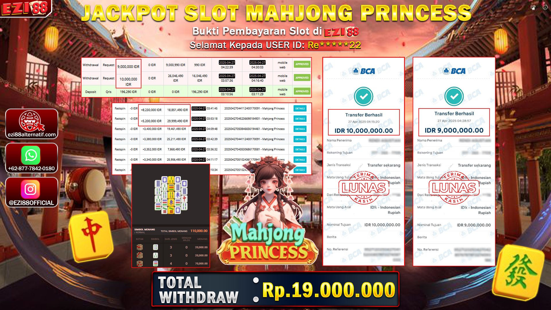 JACKPOT SLOT MAHJONG PRINCESS