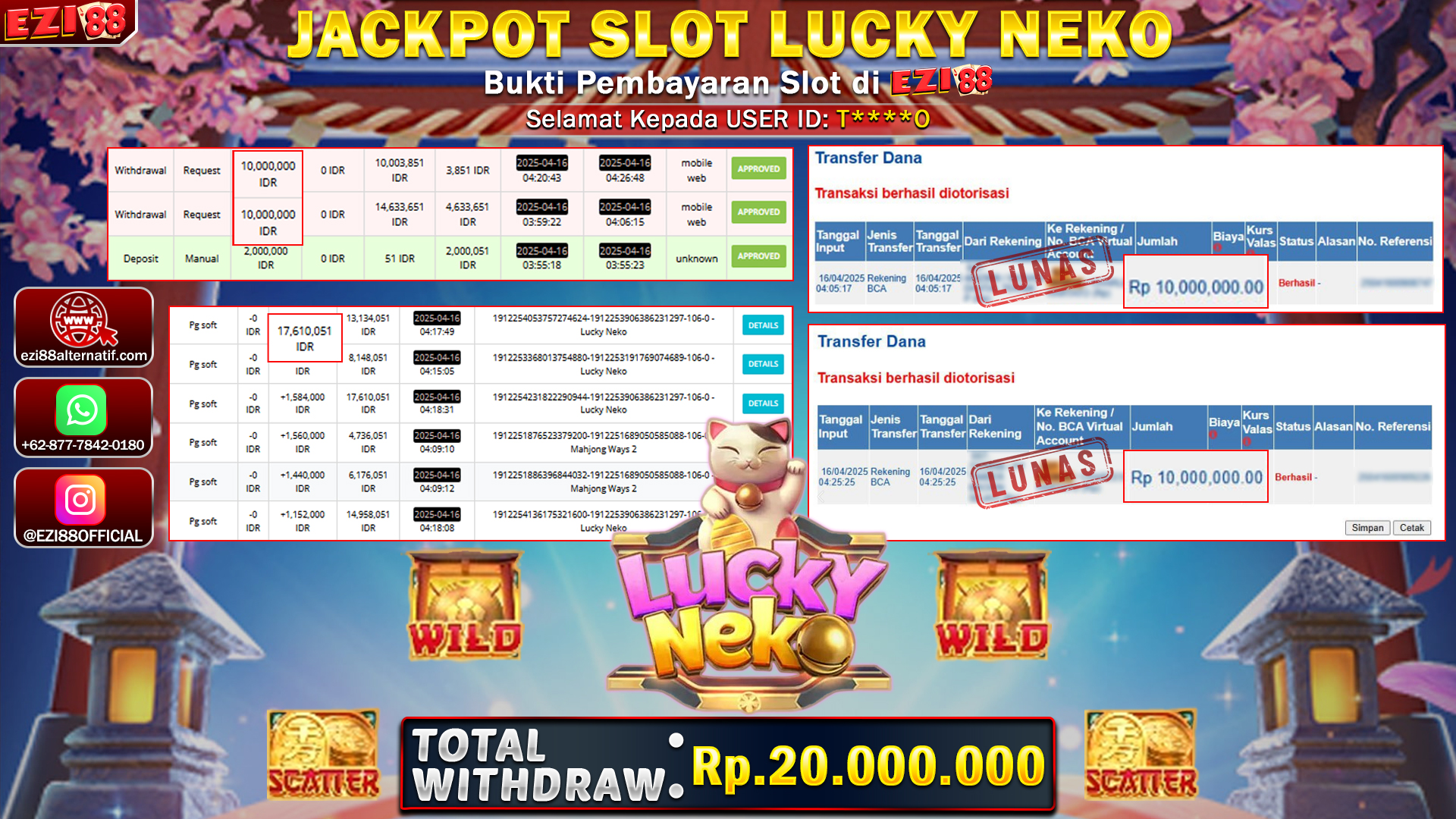 JACKPOT SLOT LUCKY NEKO